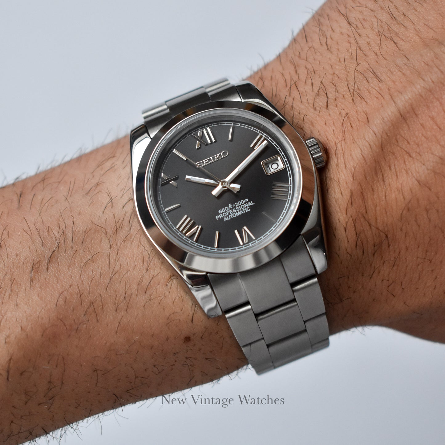 Datejust Negro Índices Romanos