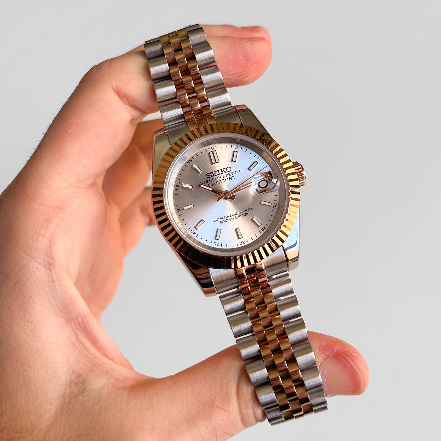 Datejust Perla Acero - Oro Rosa