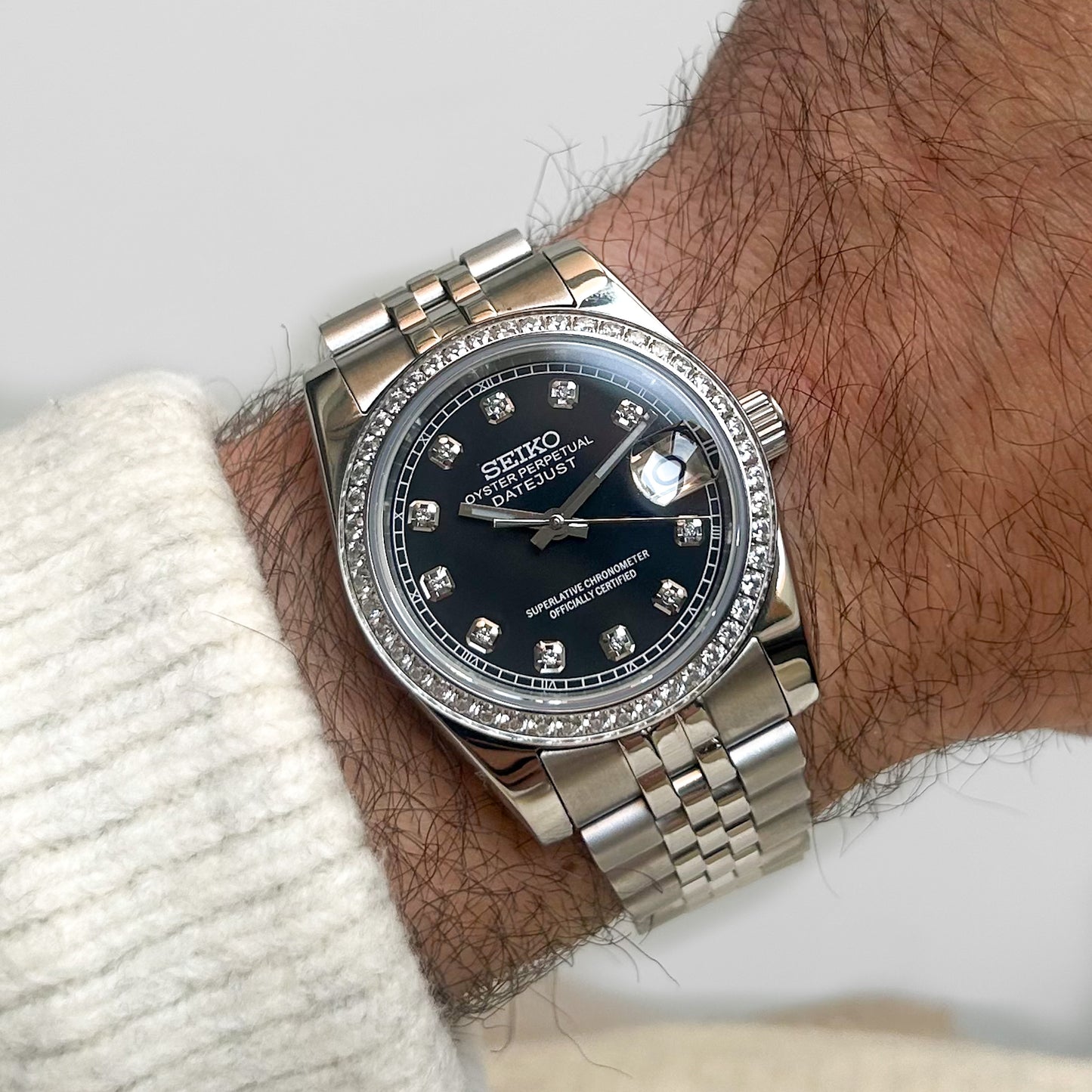 Datejust Negro Diamantes