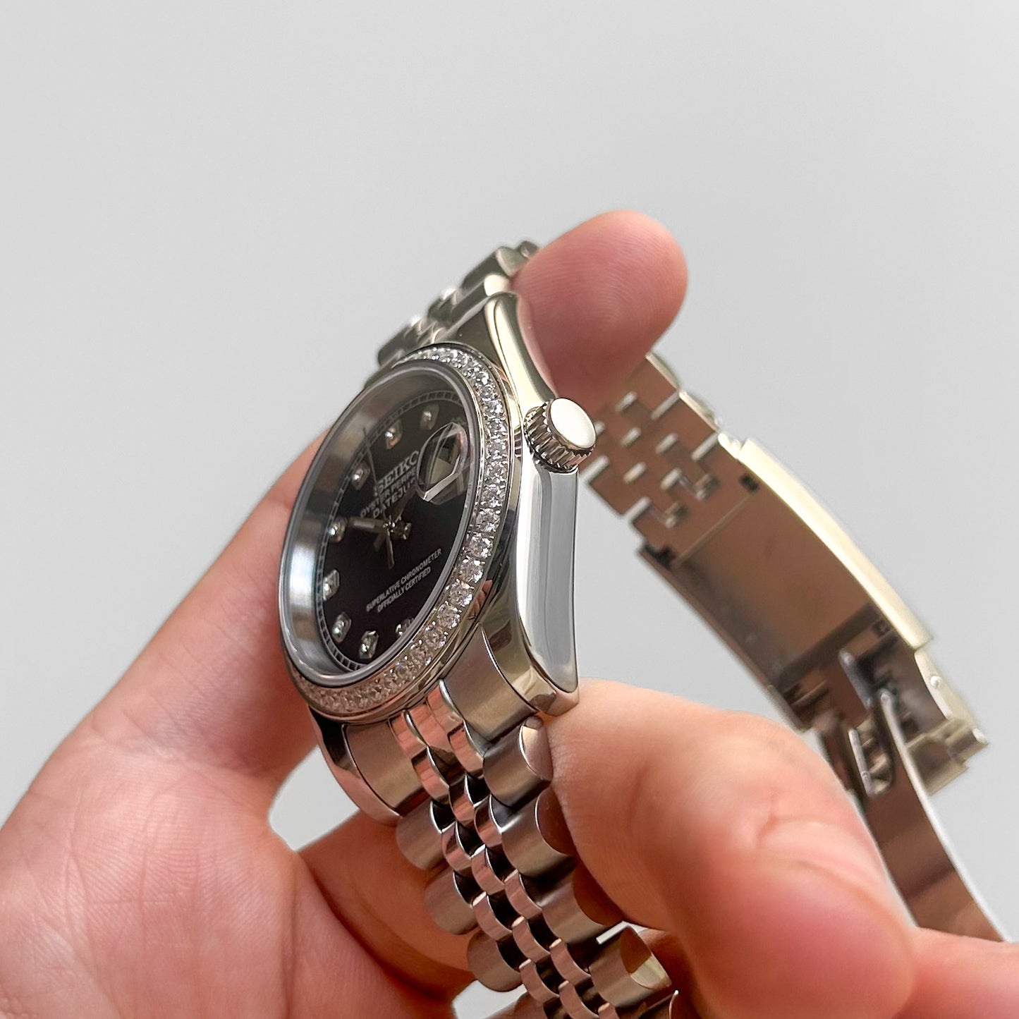 Datejust Negro Diamantes