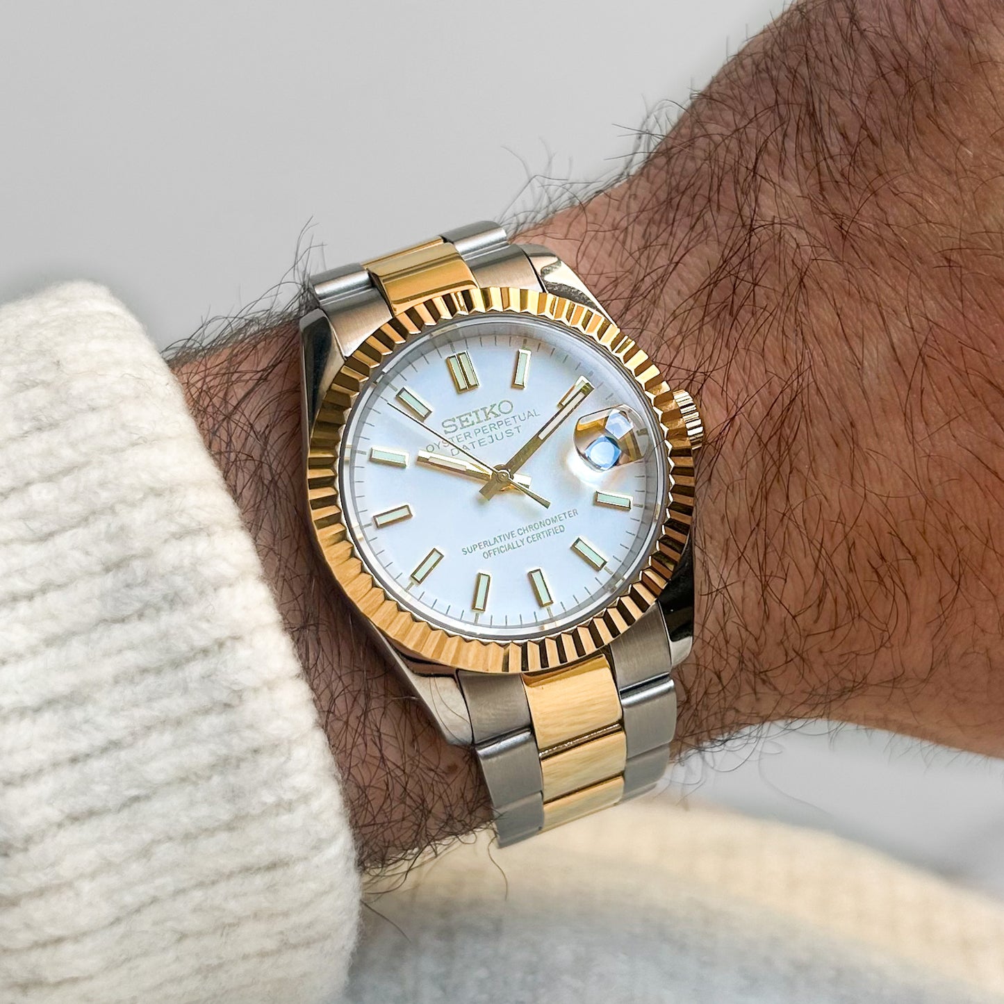 Datejust Blanco Acero - Oro