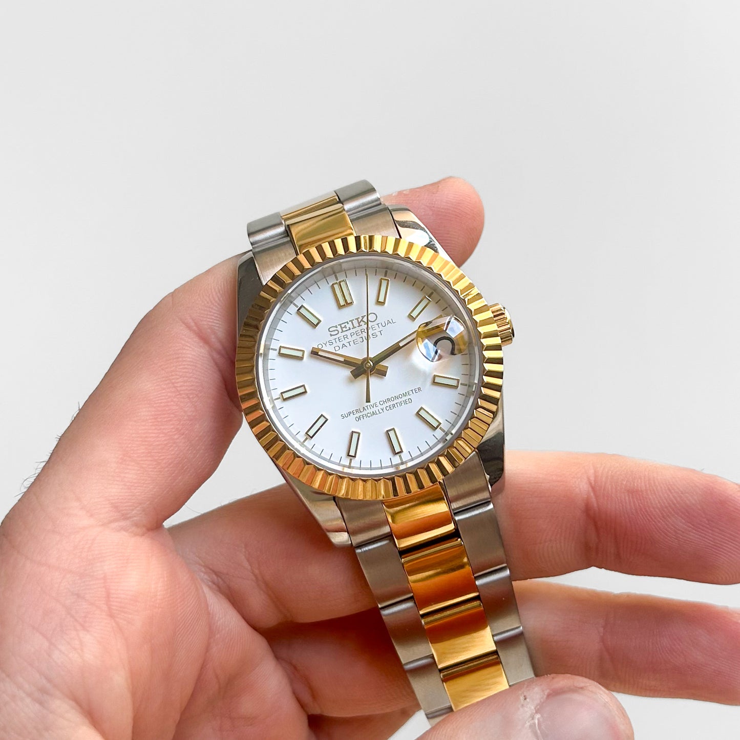 Datejust Blanco Acero - Oro